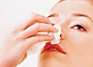 how to stop nose bleeding