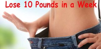 how to lose 10 pounds in a week