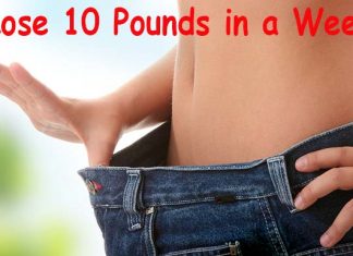 how to lose 10 pounds in a week