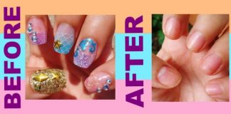 how to remove acrylic nails at home