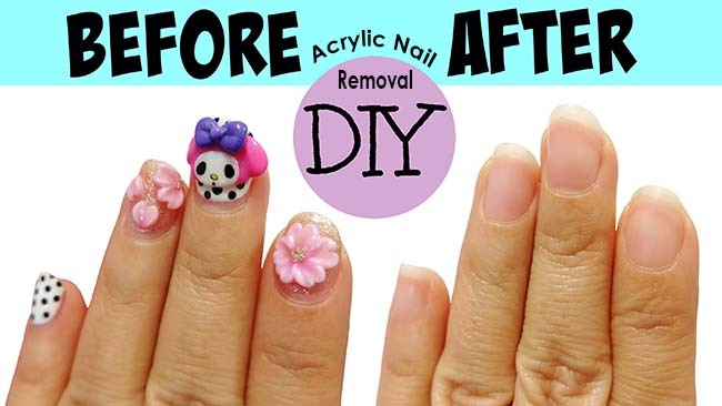 how to remove acrylic nails