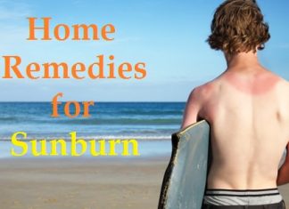 Home remedies for sunburn