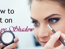 how to put on eye shadow