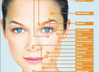 acne face map