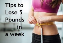 how to lose 5 pounds in a week