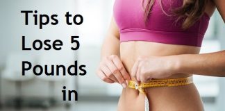 how to lose 5 pounds in a week