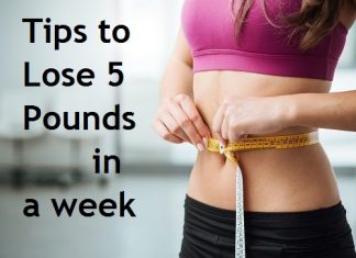 how to lose 5 pounds in a week