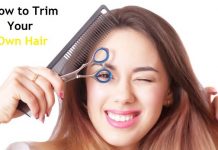 how to trim your own hair