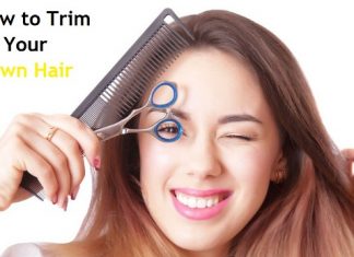 how to trim your own hair