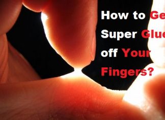 how to get super glue off your fingers