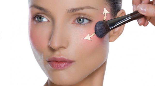 how to apply blush