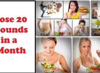 how to lose 20 pounds in a month